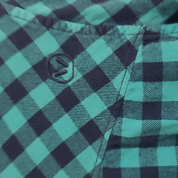 2 FOR💲1️⃣ Shaun White Aqua / Black Plaid Youth Size Large (12-14) Shirt - Picture 5 of 10